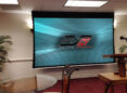 Evanesce Tab-Tension Series, In-ceiling motorized projector screen