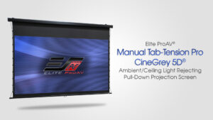 Manual Tab-Tension Pro CineGrey 5D® - ALR/CLR® Pull-Down Projection Screen