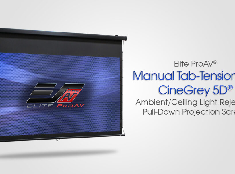 Manual Tab-Tension Pro CineGrey 5D® - ALR/CLR® Pull-Down Projection Screen