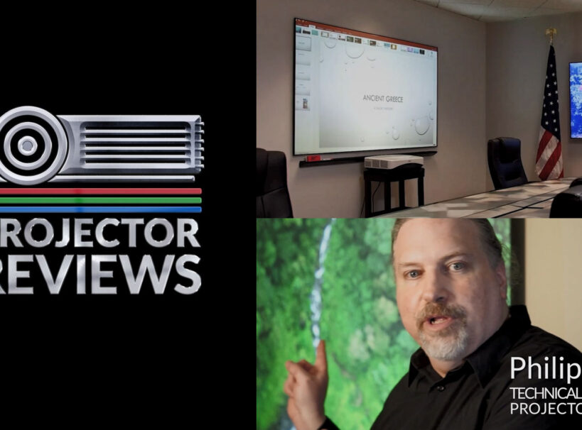 Elite ProAV's WhiteBoardScreen Thin Edge CLR® 2 Series Reviewed by ProjectorReviews.com