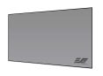 Large gray projector screen with EliteProAV logo in bottom right corner.