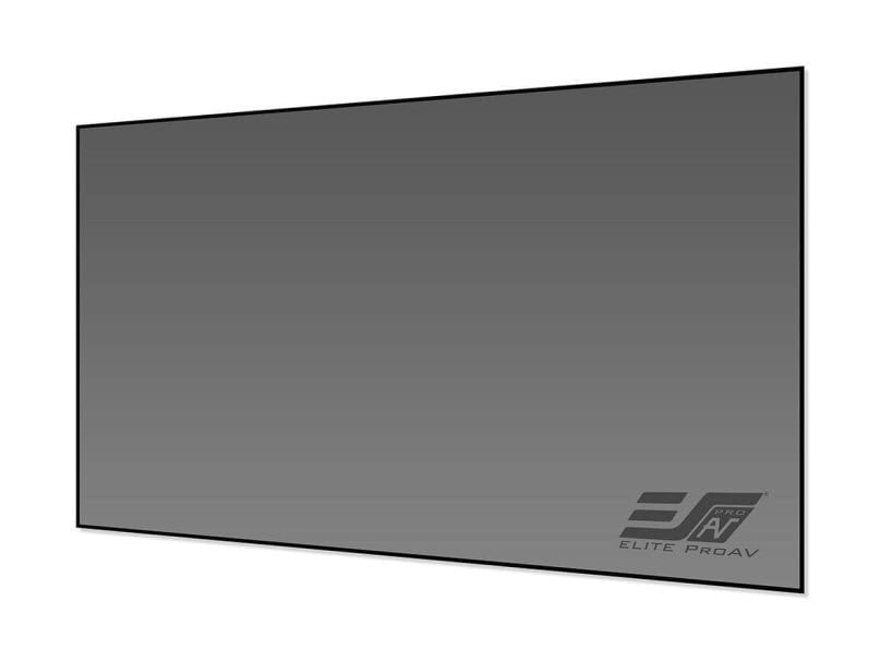 Large commercial-grade projector screen for professional presentations.