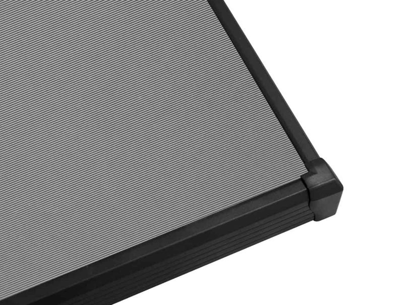 Projector Screen with Black Frame Commercial grade projector screen with black border for optimal image clarity.