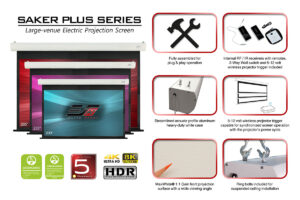 Elite ProAV™ Releases its Latest Video about the Saker Plus Large Venue Projector Screen