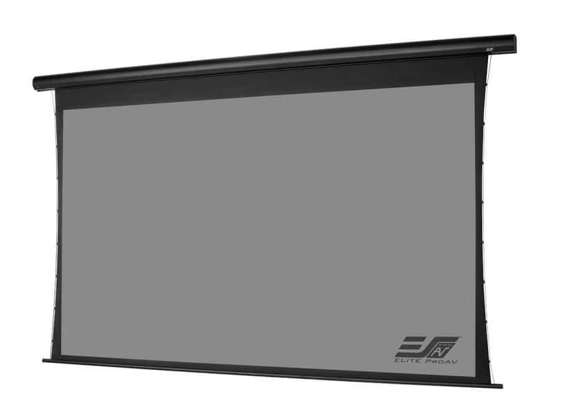 Projection Screen with EliteProAV Logo EliteProAV commercial grade projector screen for professional presentations.