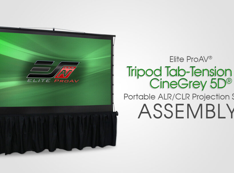 Tripod Tab-Tension Pro CineGrey 5D® - Setup and Takedown