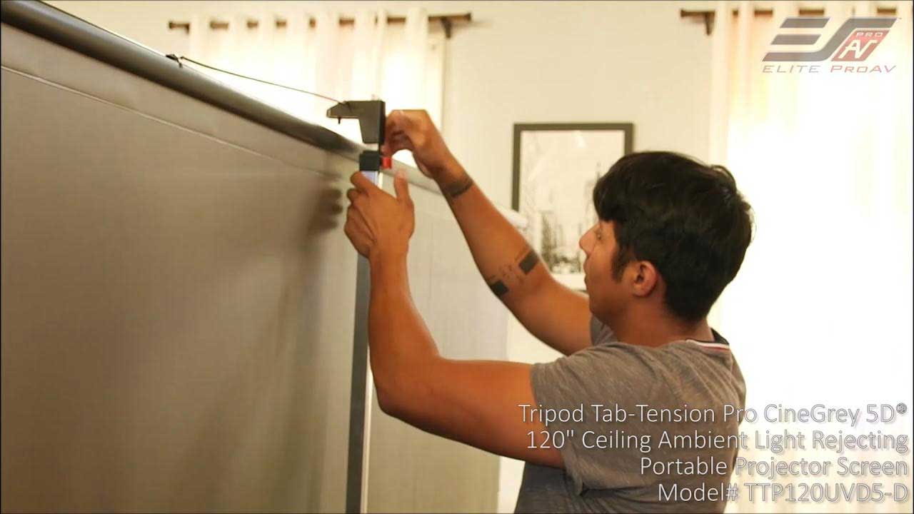 Tripod Tab-Tension Pro CineGrey 5D® - Screen Setup and Takedown