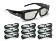 AFlex5D Glasses, passive 3D , digital multi-projector stacking system