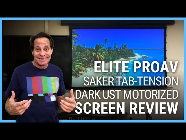 120-inch Saker Tab-Tension Dark UST Motorized ALR Screen Review